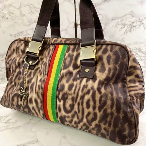 L.A.M.B. Handbags - LAMB x LeSportSac by Gwen Stefani “Weekender Bag” in Leopard Rasta..Like New!!